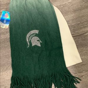 Michigan State NCAA Drip-Dye Scarf - NEW!!
